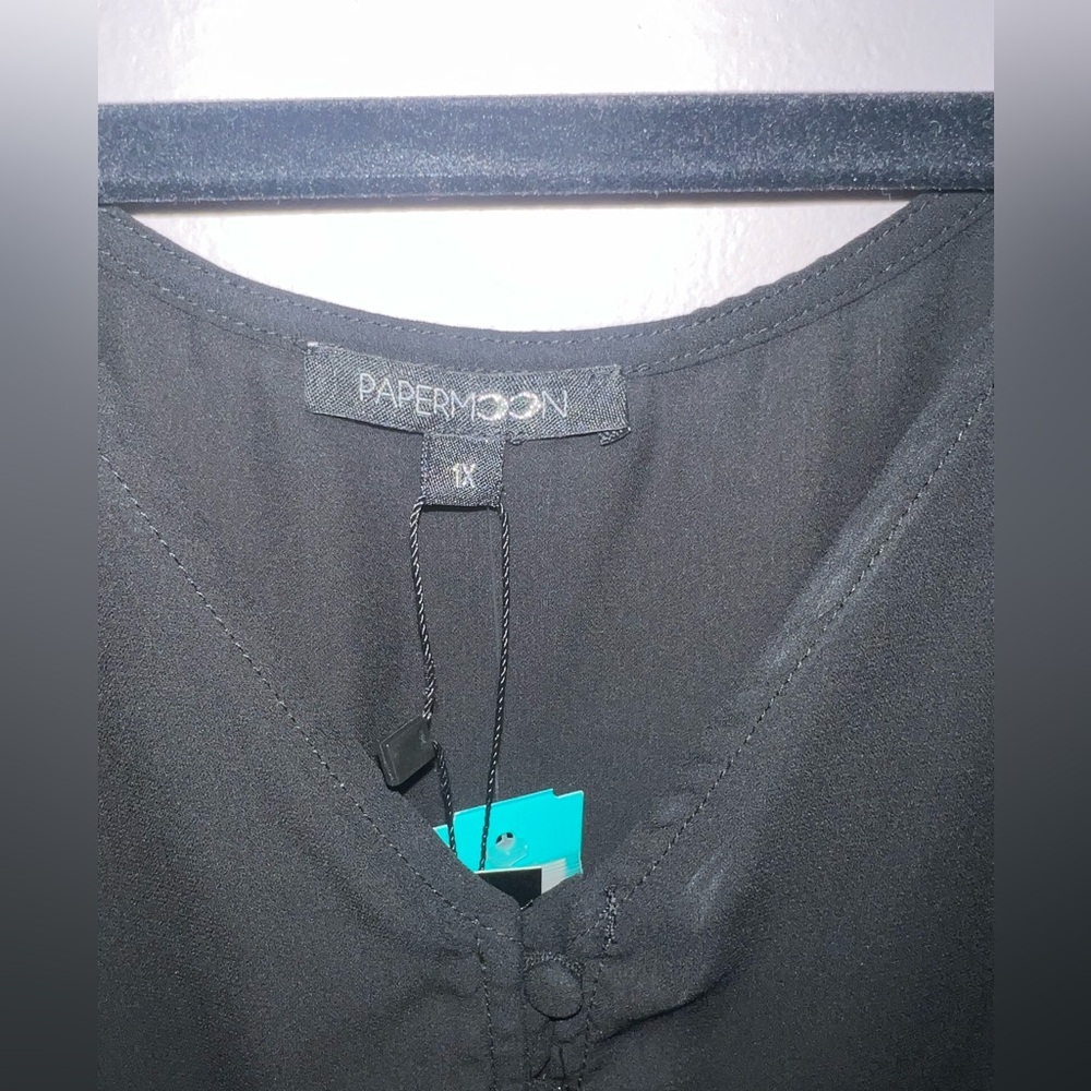 Papermoon Black Women's Blouse - Picture 2 of 11